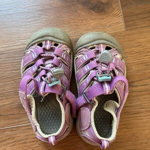 Keen Kids Sandals in Purple and Tan